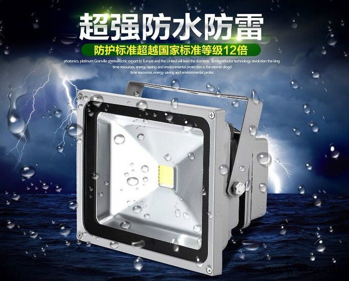 亿元照明LED投光灯LED泛光灯户外亮化灯具50W图2