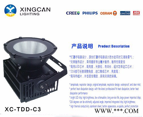 飞利浦/PhilipsXC-TDD400w 投光灯，塔吊球场投射灯，建筑工地大楼投射灯投光灯足瓦超高亮图2