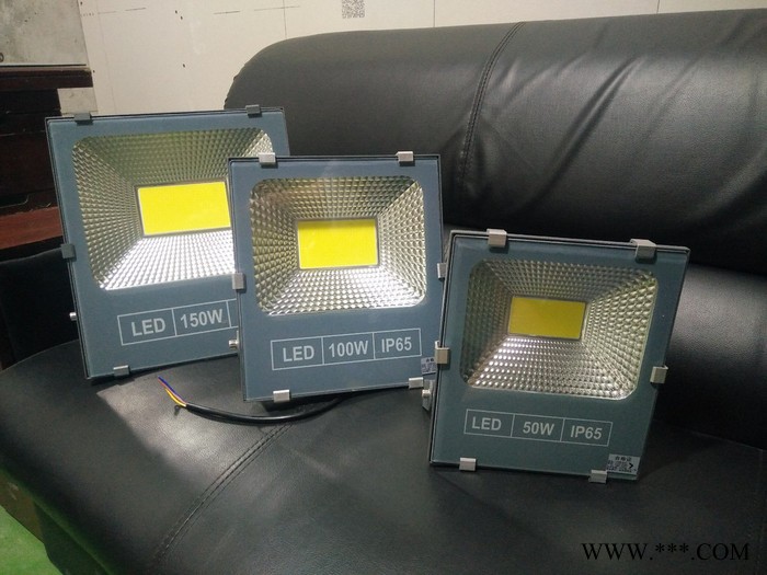 普仕亮 50w100w150w200w300w黑金刚防水LED投光灯泛光灯大功率投光灯厂房车间工程照明灯广告常州户外照明图5