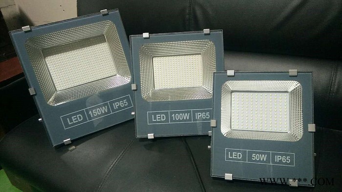 普仕亮 50w100w150w200w300w黑金刚防水LED投光灯泛光灯大功率投光灯厂房车间工程照明灯广告常州户外照明图2