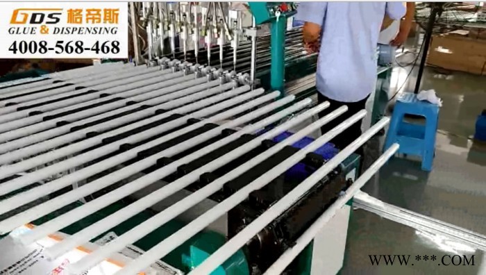 格帝斯TD-1510 T8玻璃灯管自动上灯管点胶机 产能可达1000支/小时图2