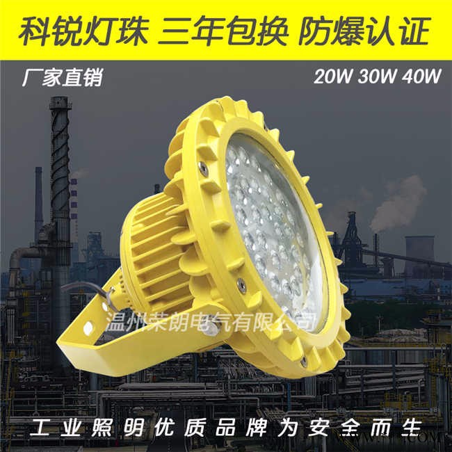 荣朗GF9050LED防爆灯 80WLED防爆泛光灯图6