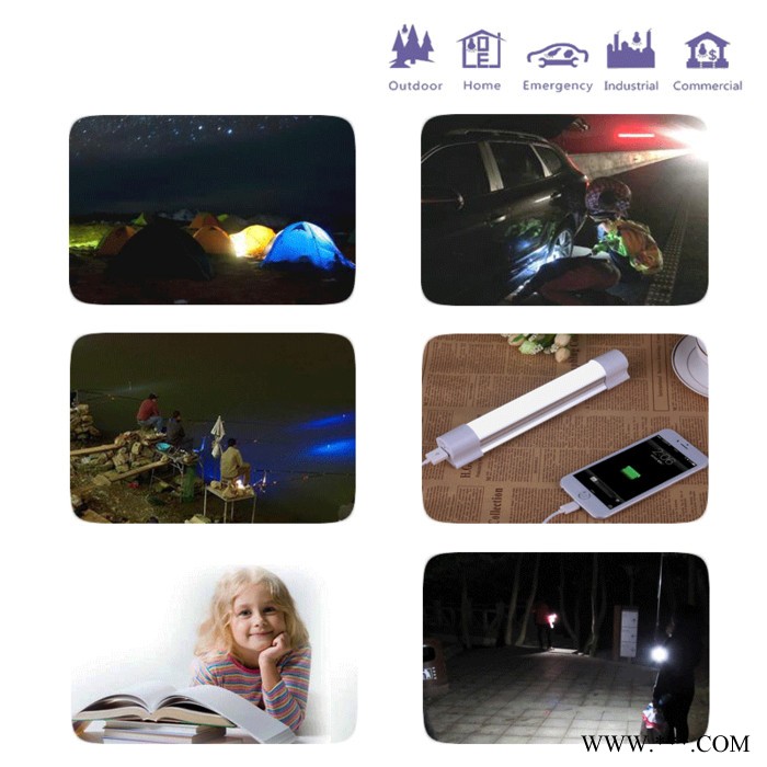 德普迅DPS-D4400 LED应急灯管户外露营灯 LED应急照明灯户外野营帐篷灯 多功能带充电宝图2