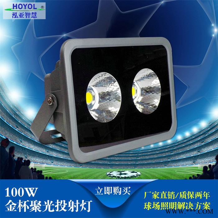 泓亚智慧100w球场投光灯 LED投光灯**图1