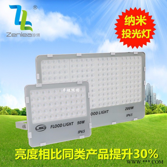 Zenlea珍领 ZL-FL10-G** LED纳米投光灯 10w50w100w200w 蜂窝煤投光灯 绿化景观灯图1