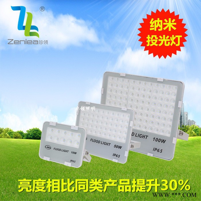 Zenlea珍领 ZL-FL10-G** LED纳米投光灯 10w50w100w200w 蜂窝煤投光灯 绿化景观灯图4