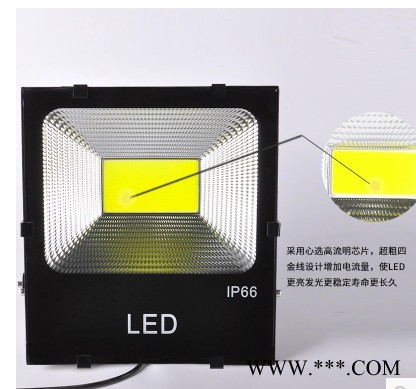 常州宏杰照明-50-300瓦投光灯黑金刚 LED投光灯集成投光灯壁灯庭院灯景观灯户外照明 高杆灯厂房车间广告牌 厂家供应图5