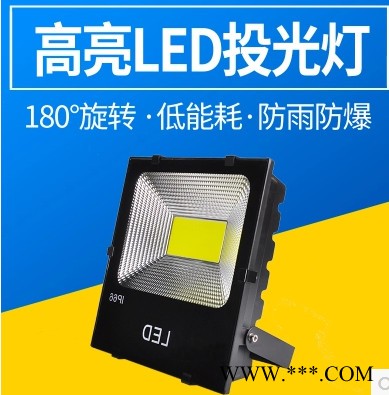 常州宏杰照明-50-300瓦投光灯黑金刚 LED投光灯集成投光灯壁灯庭院灯景观灯户外照明 高杆灯厂房车间广告牌 厂家供应图2