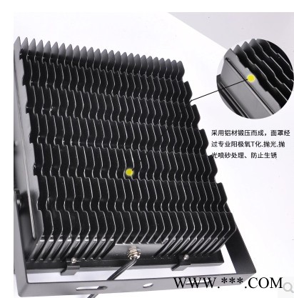 常州宏杰照明-50-300瓦投光灯黑金刚 LED投光灯集成投光灯壁灯庭院灯景观灯户外照明 高杆灯厂房车间广告牌 厂家供应图3