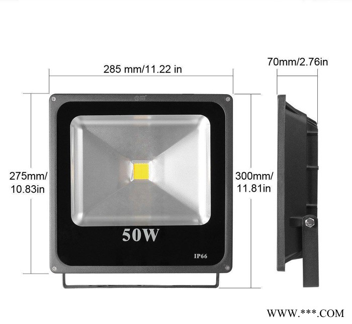 工厂**LED泛光灯50W投光灯室外防水LED广告灯**特价图3