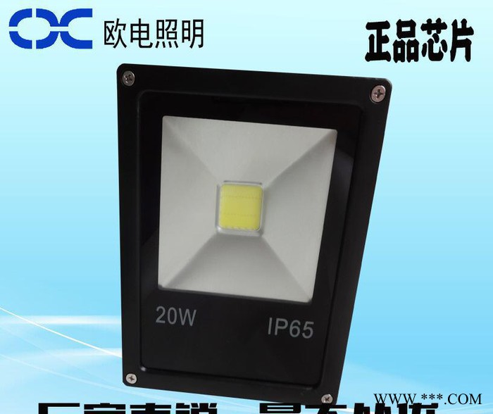 led投光灯 防水户外泛光灯10W20W30W50W广告招牌投射灯 足瓦工程灯具图2