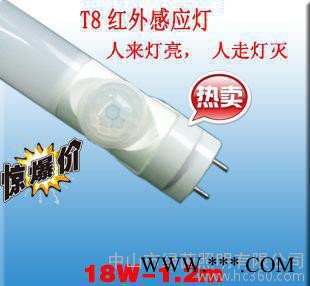 感应日光灯 感应灯管 红外人体LED感应日光管0.6米0.9图1
