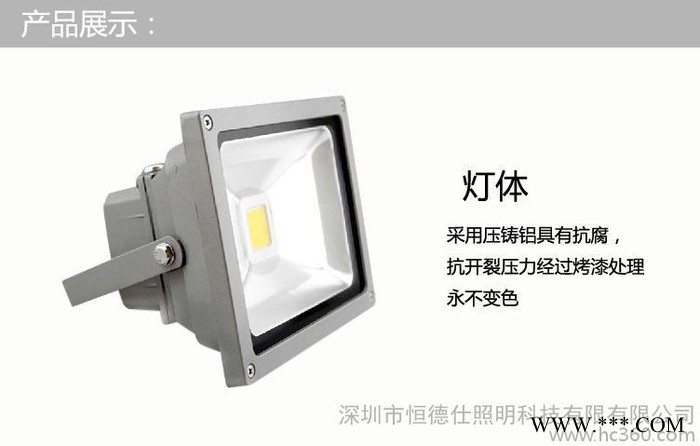 供应10W LED泛光灯 LED投光 出口品质 厂家直供图2