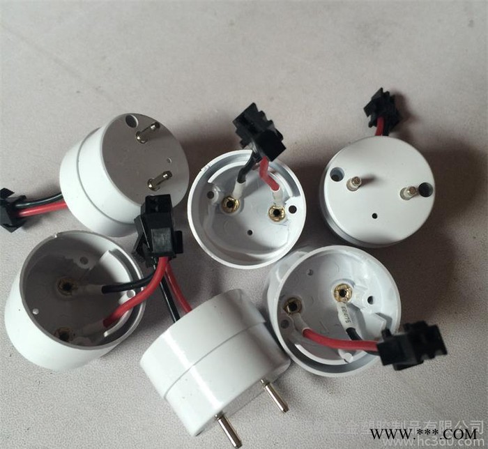 直销LED 日光灯管灯头 T8卡扣灯头 椭圆卡扣灯头图2