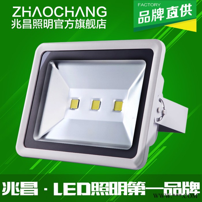 兆昌 新款 大量供应LED投光灯150W200W250W300W户外防水泛光灯广告灯图2