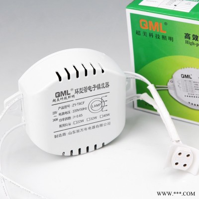 QML电子镇流器 环形节能灯管22W32W40W吸顶灯具配件五金特价