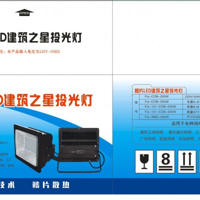 直销LED300W塔吊灯防水投光灯高杆灯工矿灯