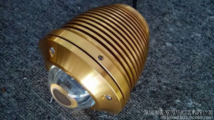 美邦照明20瓦集成投光灯COB户外射灯 土豪金外壳图4