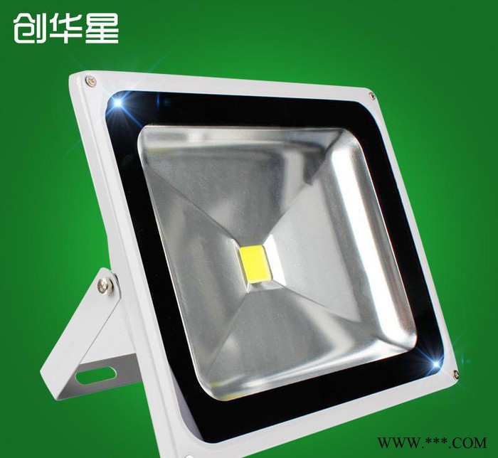 创华星LED投光灯30w50w100w户外室外灯防水广告led射灯路灯泛光灯图1