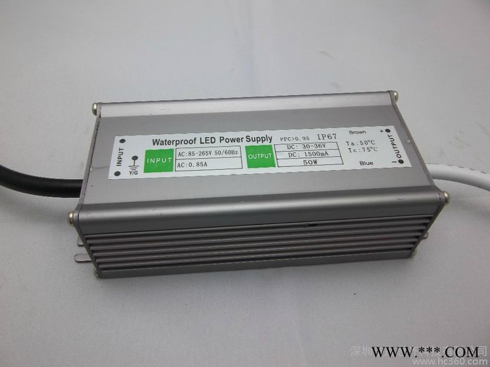冠思齐电源GSQ-FS-050W  LED泛光灯电源 全电压 高PF 10串5并