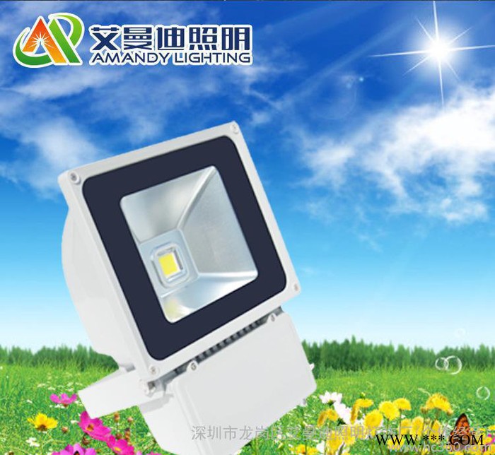 led投光灯广告灯室外灯防水泛光灯LED投射灯停车场专用图1