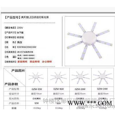 LED吸顶灯改造灯板 圆形环形节能灯管改装版贴片5730灯珠光源配件