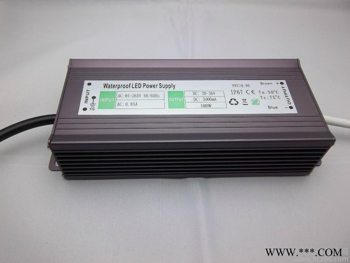 深圳电源厂家专业生产LED泛光灯电源100W  高PF0.95  高效率89％