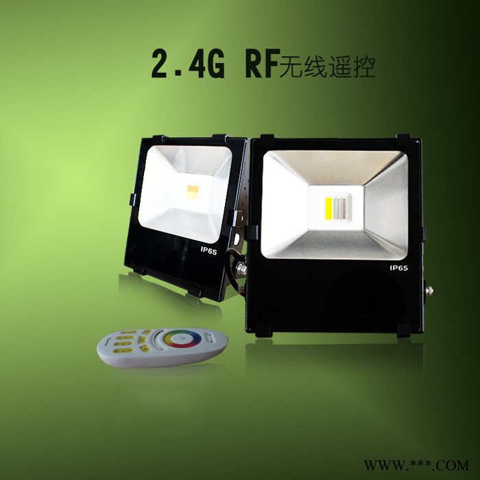 IP65户外LED泛光灯七彩RGBW变色调光WIFI手机控制90W投光灯图1