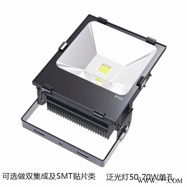 LED投光灯100W 泛光灯 庭院 体育场投射照明灯 景观照明灯 超厚鳍片铝散热  工厂卸货台照明灯图2