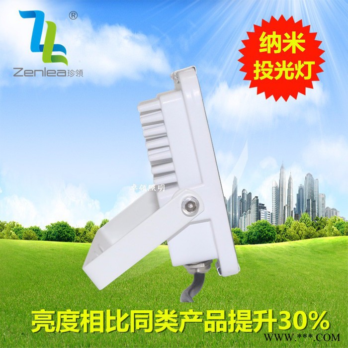 Zenlea珍领 ZL-FL10-G 10W防水聚光投射灯 LED纳米投光灯 室外照明路灯 led工地探照灯图4