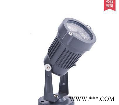 直销3W LED 大功率小射灯 投光灯 泛光灯 单色内控七彩图1