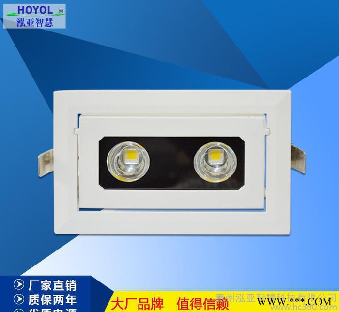 直销可调角度天花灯 LED投光灯20W 客厅吊顶走廊泛光灯图2