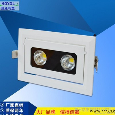直销可调角度天花灯 LED投光灯20W 客厅吊顶走廊泛光灯