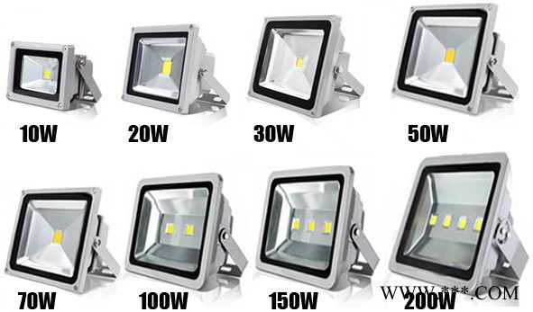 LED投光灯户外防水广告泛光灯10W/20W/50W/100W/150W/200W图1