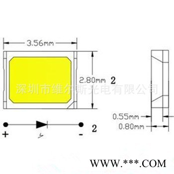 植物生长灯 led贴片2835红光 660nm 植物生长灯管图2