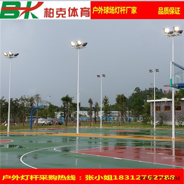 古镇社区灯光球场灯杆 配上海亚明高亮度泛光灯灯杆订制 厂家生产直销图3