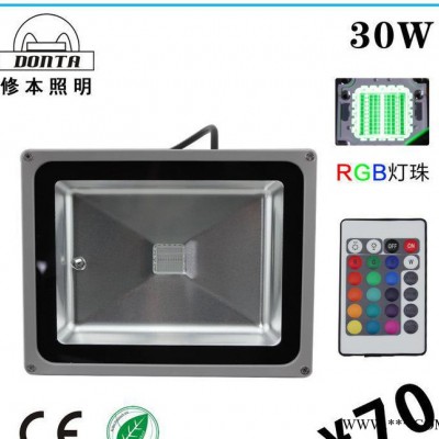 rgb投光灯30W  广告灯 装饰亮化灯具 led户外灯