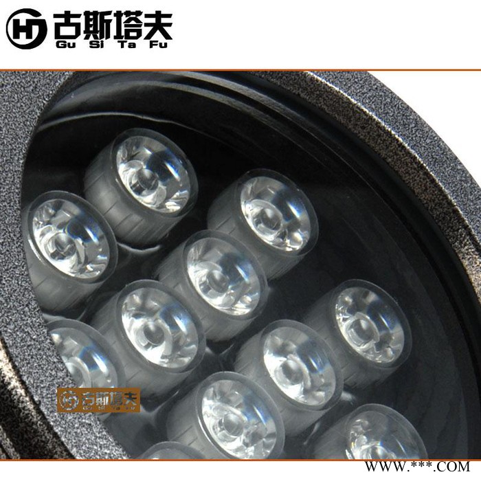 古斯塔夫HJ-TGD-906LED投光灯户外圆形LED投光灯景观泛光灯9W12W15W18W24W36W工程亮化投射灯图4