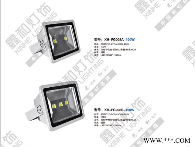 LED投光灯100W50W150W200W 工矿灯泛光灯路灯户外室外防水投射灯图2