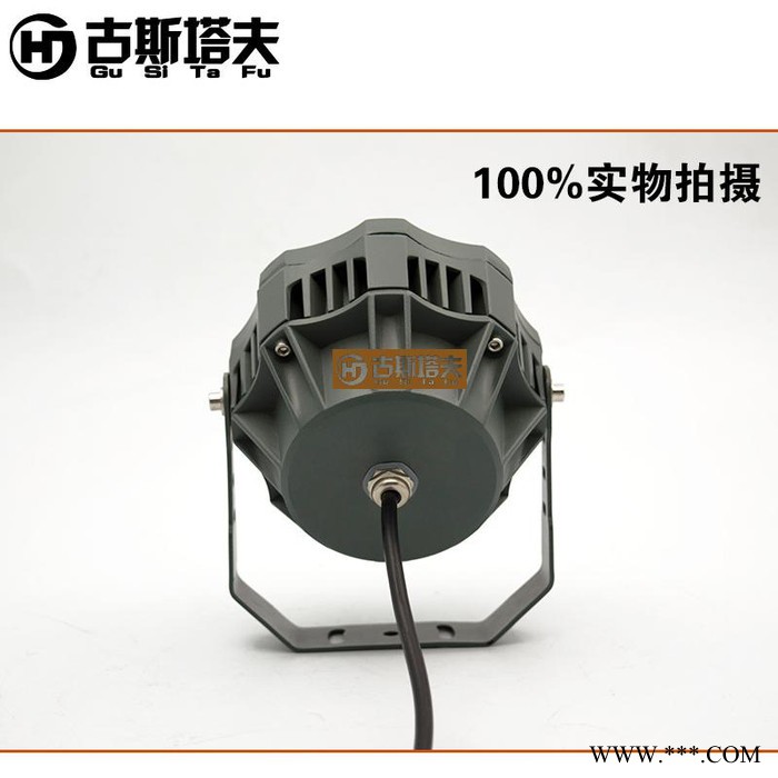古斯塔夫HJ-FGD-70FLED投光灯led户外防水射灯草坪灯6W9W12W18WLED圆形投光灯墙体装饰投射灯图4