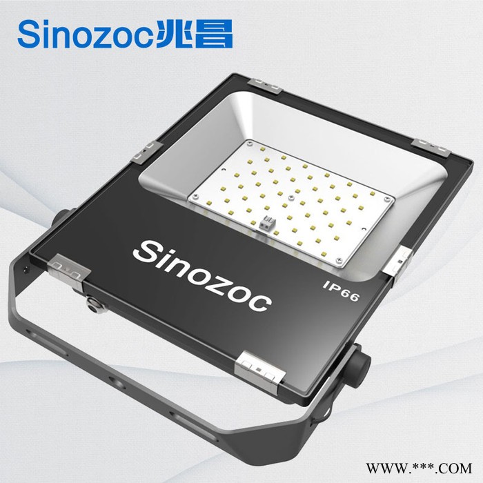 兆昌LED投光灯100w200w户外led泛光灯防水广告灯50w投射灯窄光束图3