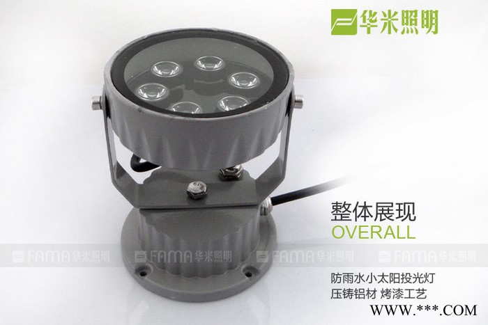 供应华米照明LED投光灯6W射灯照树灯图1
