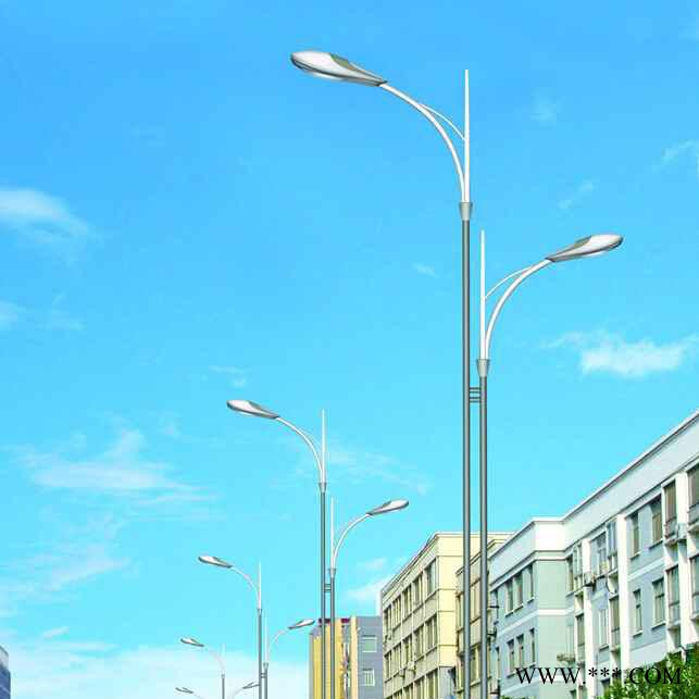 供应户外照明路灯 道路灯 市政led路灯 城市主杆道乡村道路灯 道路灯批发定制 双头双臂led道路灯图6