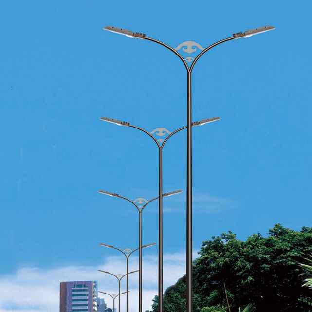 供应户外照明路灯 道路灯 市政led路灯 城市主杆道乡村道路灯 道路灯批发定制 双头双臂led道路灯图4