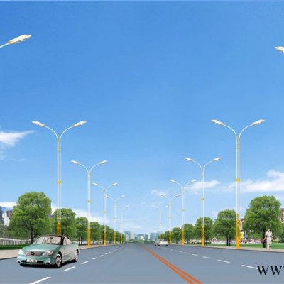 厂家供应市政道路灯 LED路灯 支持定制 户外LED照明路灯 单臂/双臂LED路灯 厂家直供