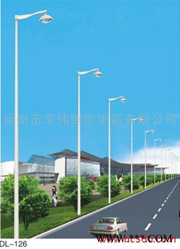 李伟路灯杆，路灯，单臂灯，太阳能道路灯图2
