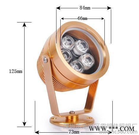 直销6W 3WLED大功率水底投光灯 RGB户外景观草坪投射图2