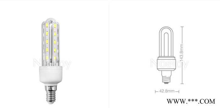 出口西班牙 LED玉米灯 U型灯管 高亮E27 E14螺口节图3