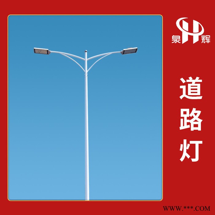 厂家定制市政路灯8米10米平行双臂LED道路灯图5