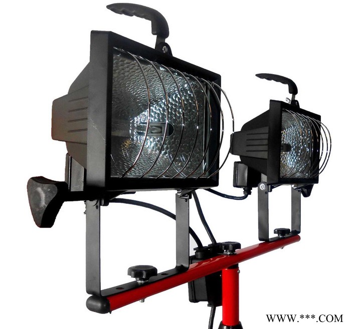 落地移动支架庭院灯带500W 卤素灯管3米电源线图1